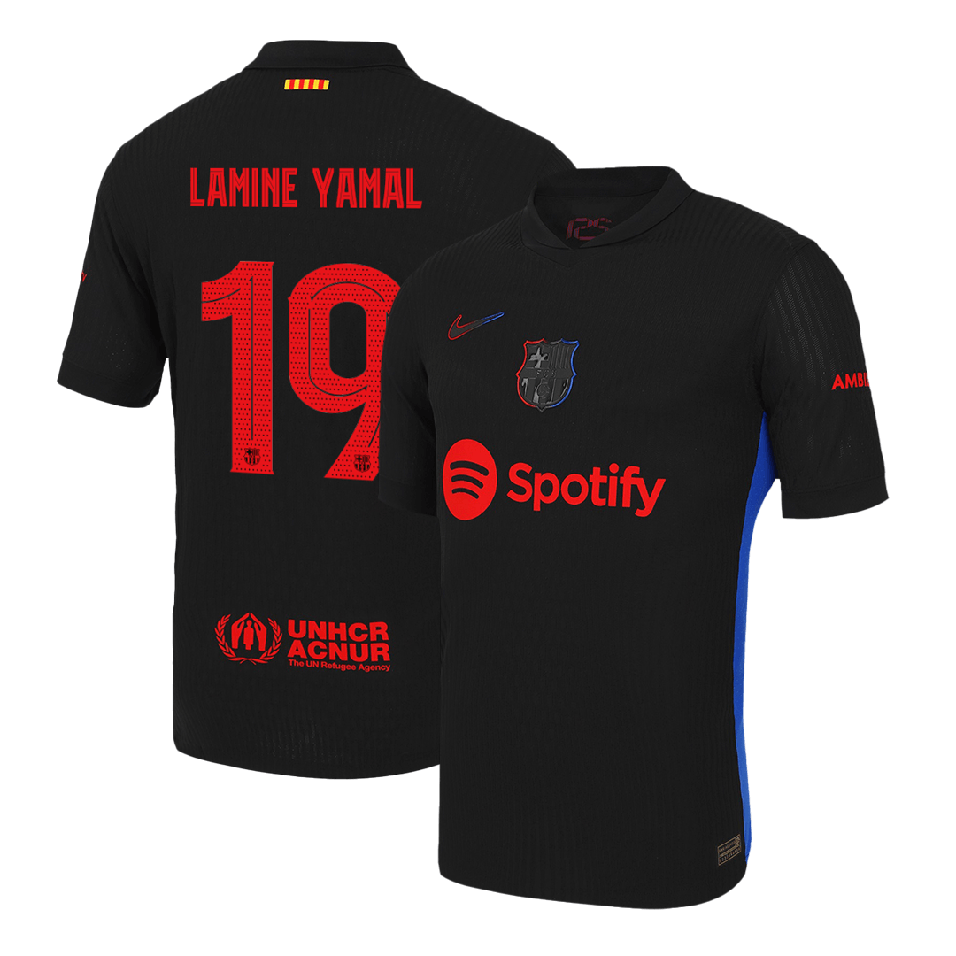 Barcelona LAMINE YAMAL #19 Away Soccer Jersey Authentic 2024/25 - UCL Edition