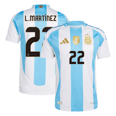 Argentina L.MARTÍNEZ #22 Home Jersey Authentic 2024