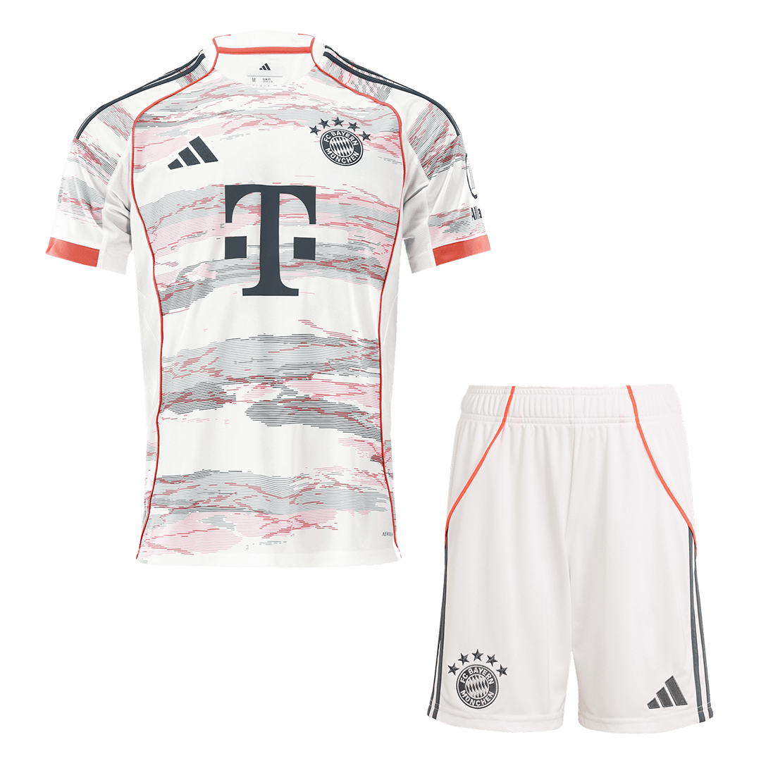 Bayern München Auswärts-Fußballtrikot 2025/26 (Trikot + Shorts)