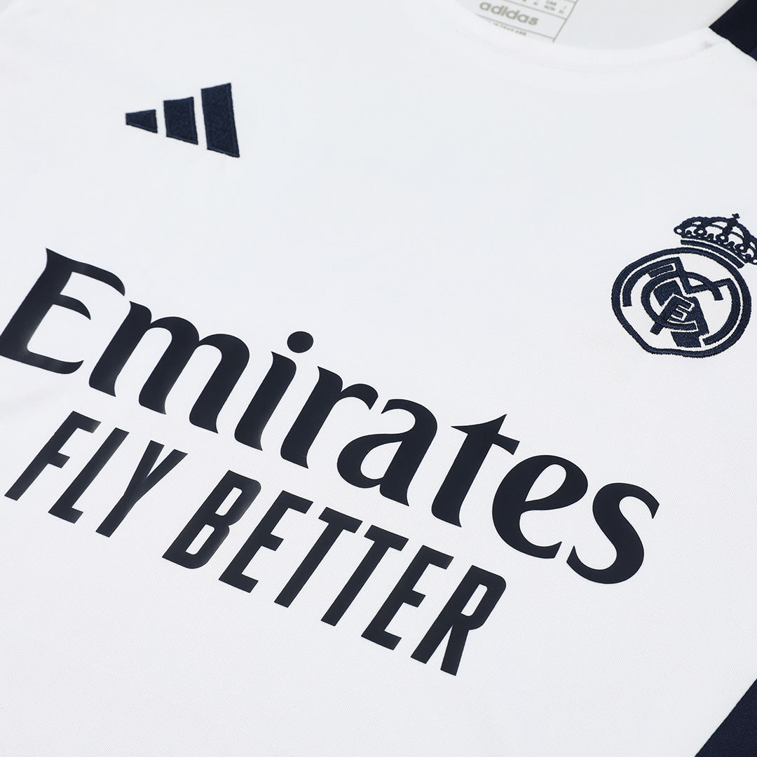 Real Madrid Pre-Match Trainings-Fußballtrikot-Set 2024/25 (Trikot + Shorts)