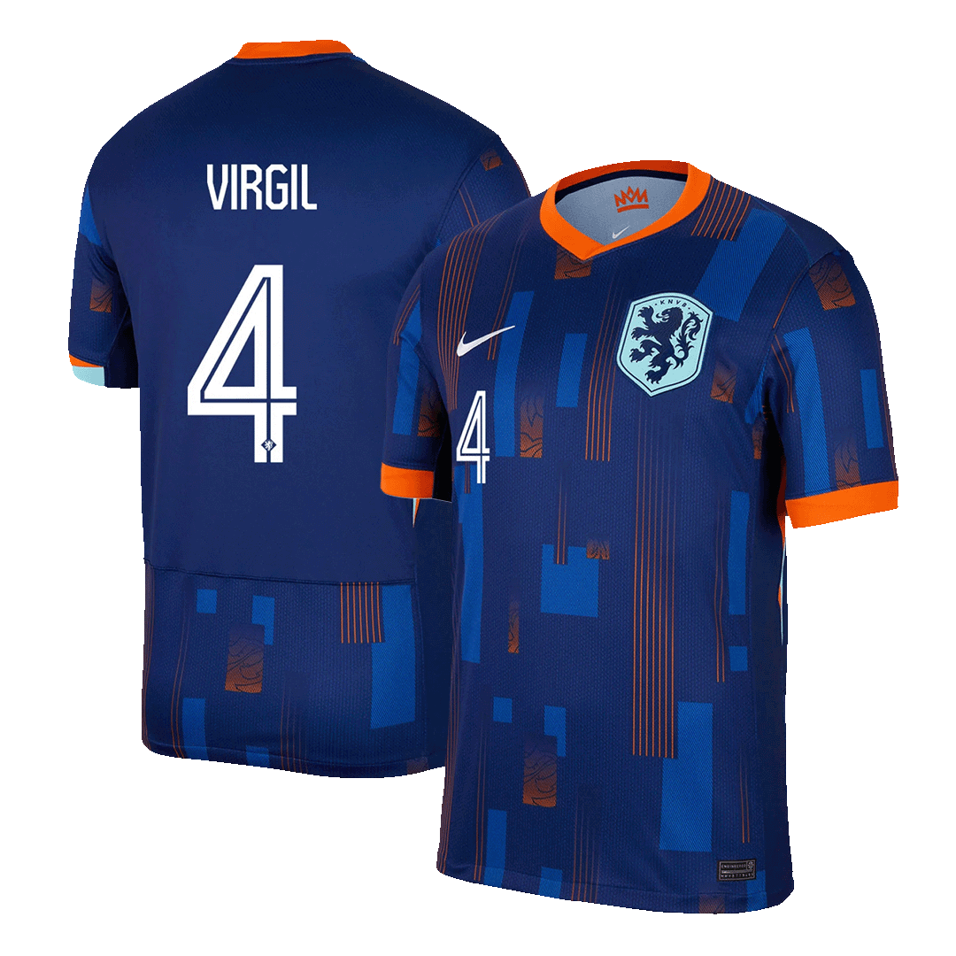 Maillot extérieur Pays-Bas VIRGIL #4 EURO 2024
