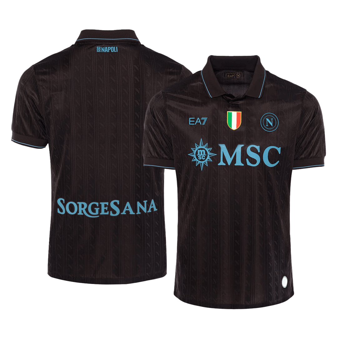 Authentic Napoli Third Away Soccer Jersey 25/26 Black