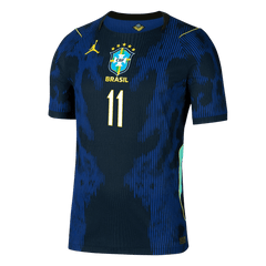 RAPHINHA #11 Player Version Brazil Away Soccer Jersey World Cup 2026 Navy