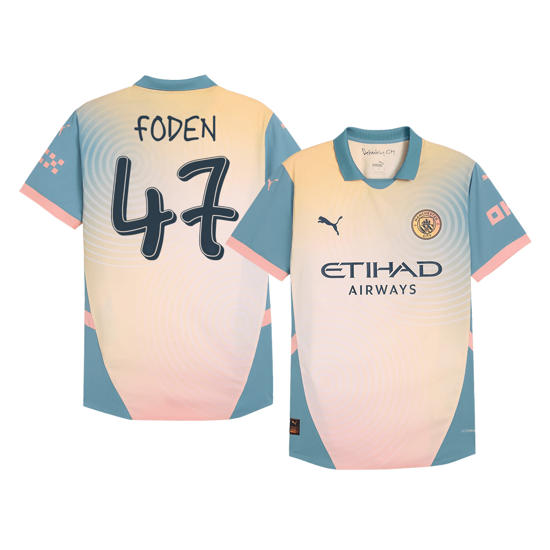 Maillot extérieur Manchester City FODEN #47, 4e maillot authentique 2024/25 - Definitely City