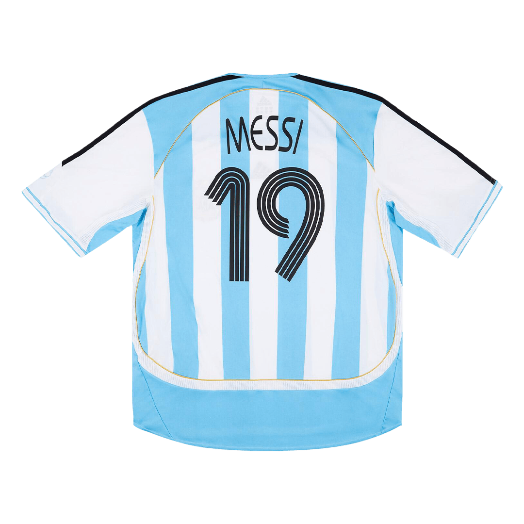 Argentine MESSI #19 Maillot Domicile Rétro 2006