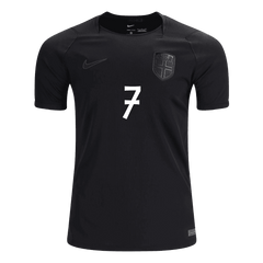 SØRLOTH #7 Norway Away Soccer Jersey World Cup 2026 Black