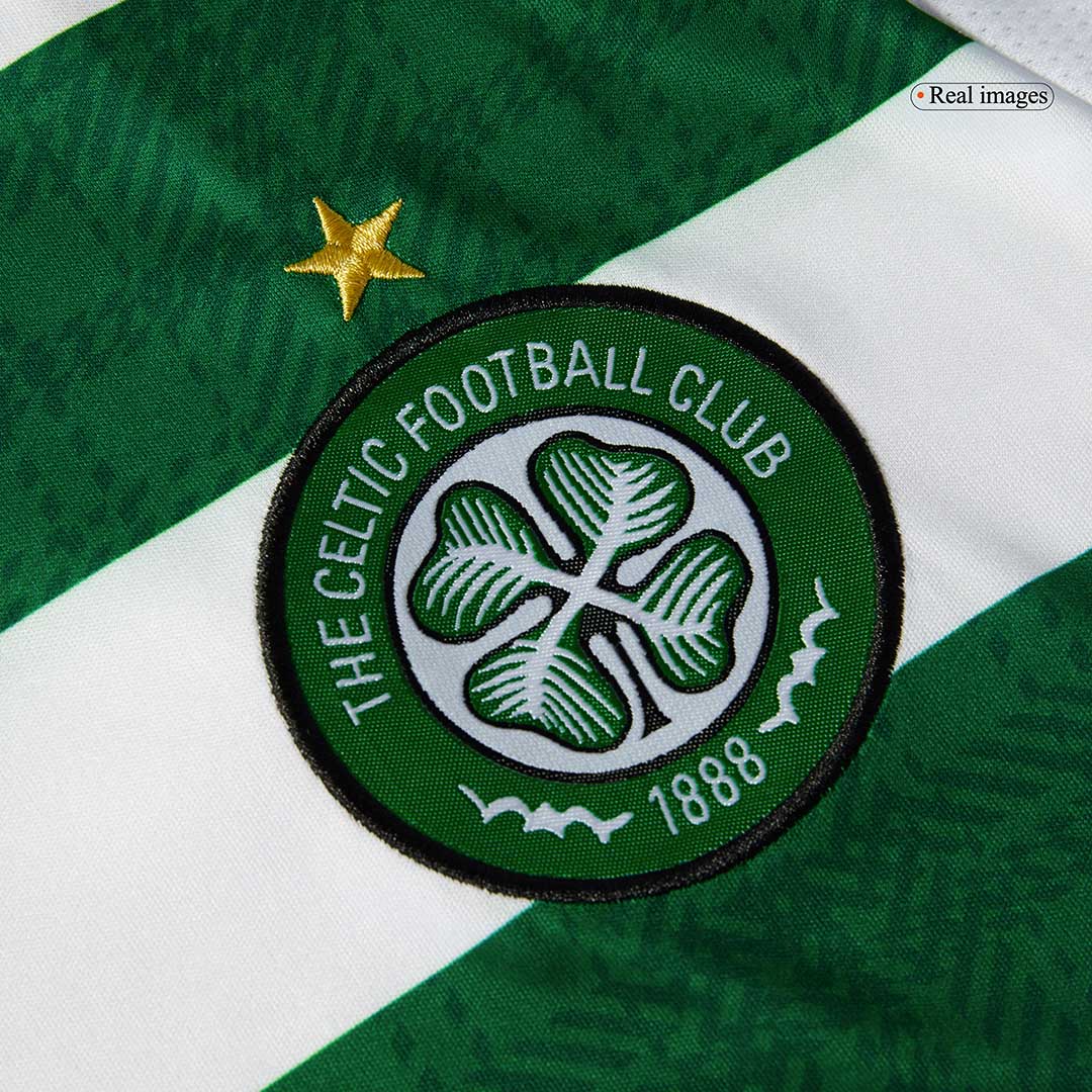 Maillot de football domicile du Celtic 2025/26 vert et blanc