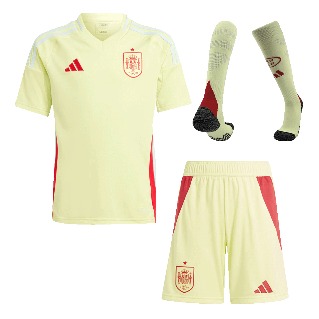 Maillot extérieur Espagne EURO 2024 pour enfant (maillot, short, chaussettes)