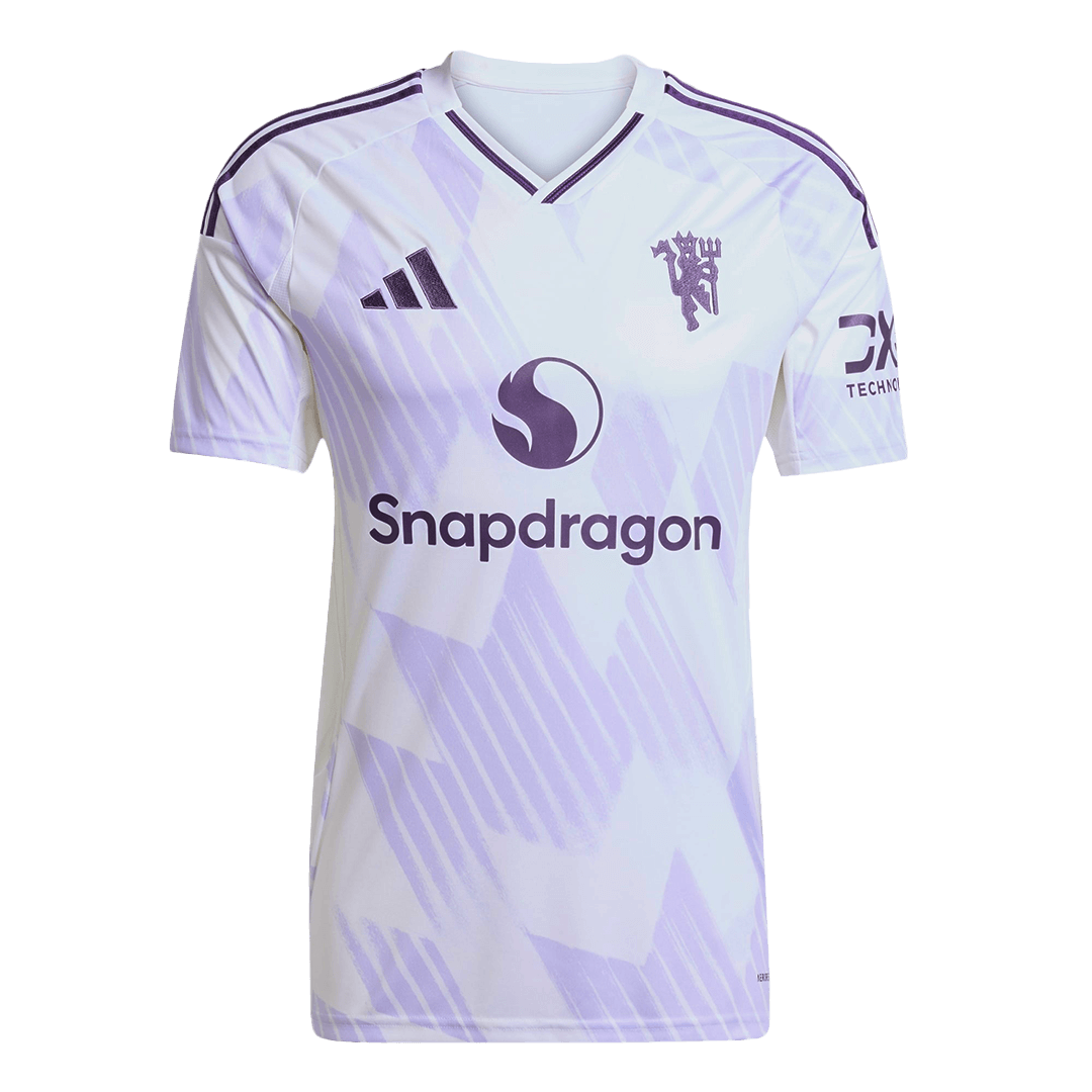 MOUNT #7 Manchester United Away Soccer Jersey 2025/26 White