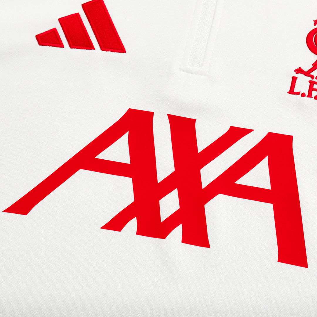 Liverpool Zipper Sweatshirt Kit(Top+Pants) 25/26 White