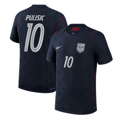 PULISIC #10 Player Version USA Away Soccer Jersey World Cup 2026 Black