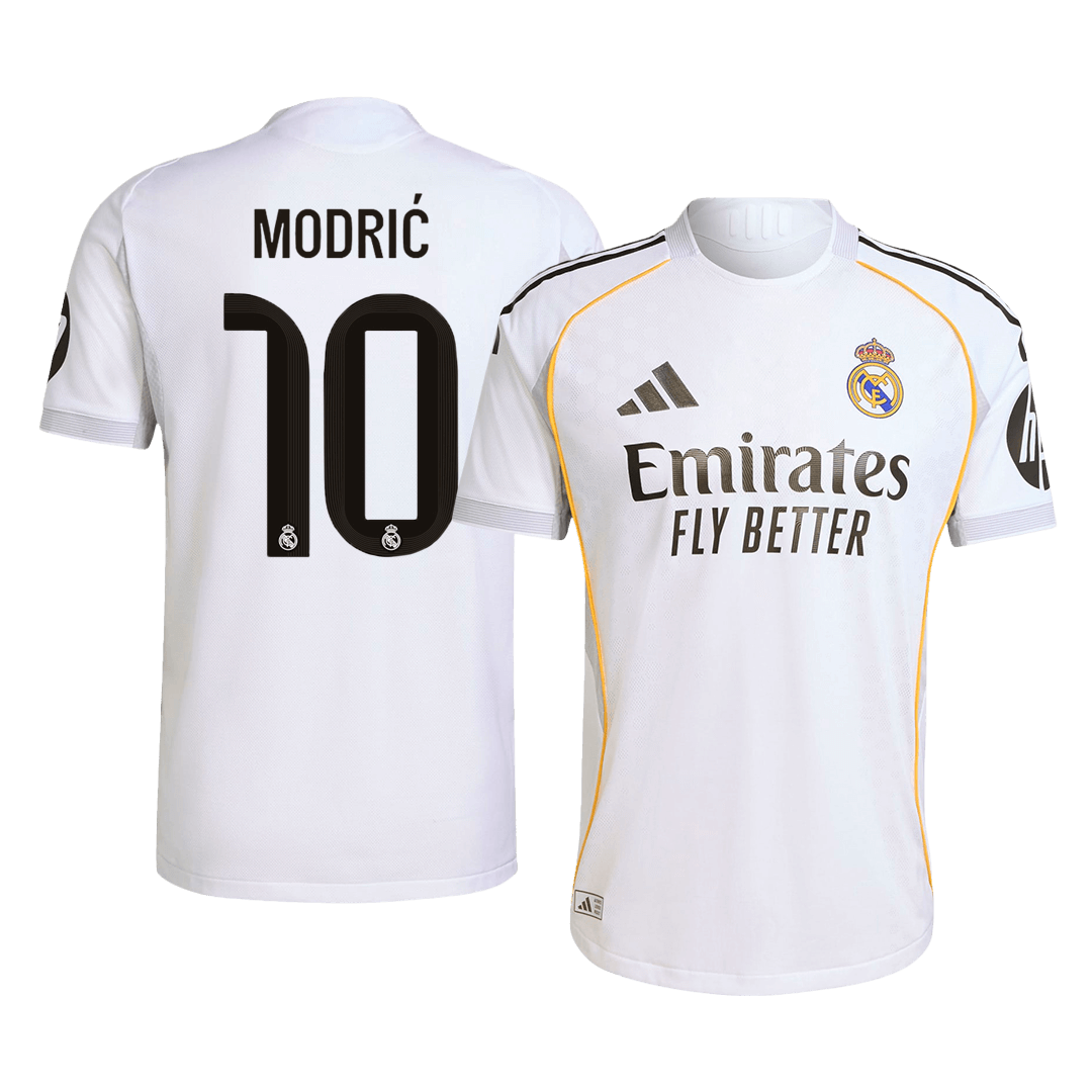 Maillot de foot Real Madrid MODRIĆ #10 Domicile Authentique 2025/26
