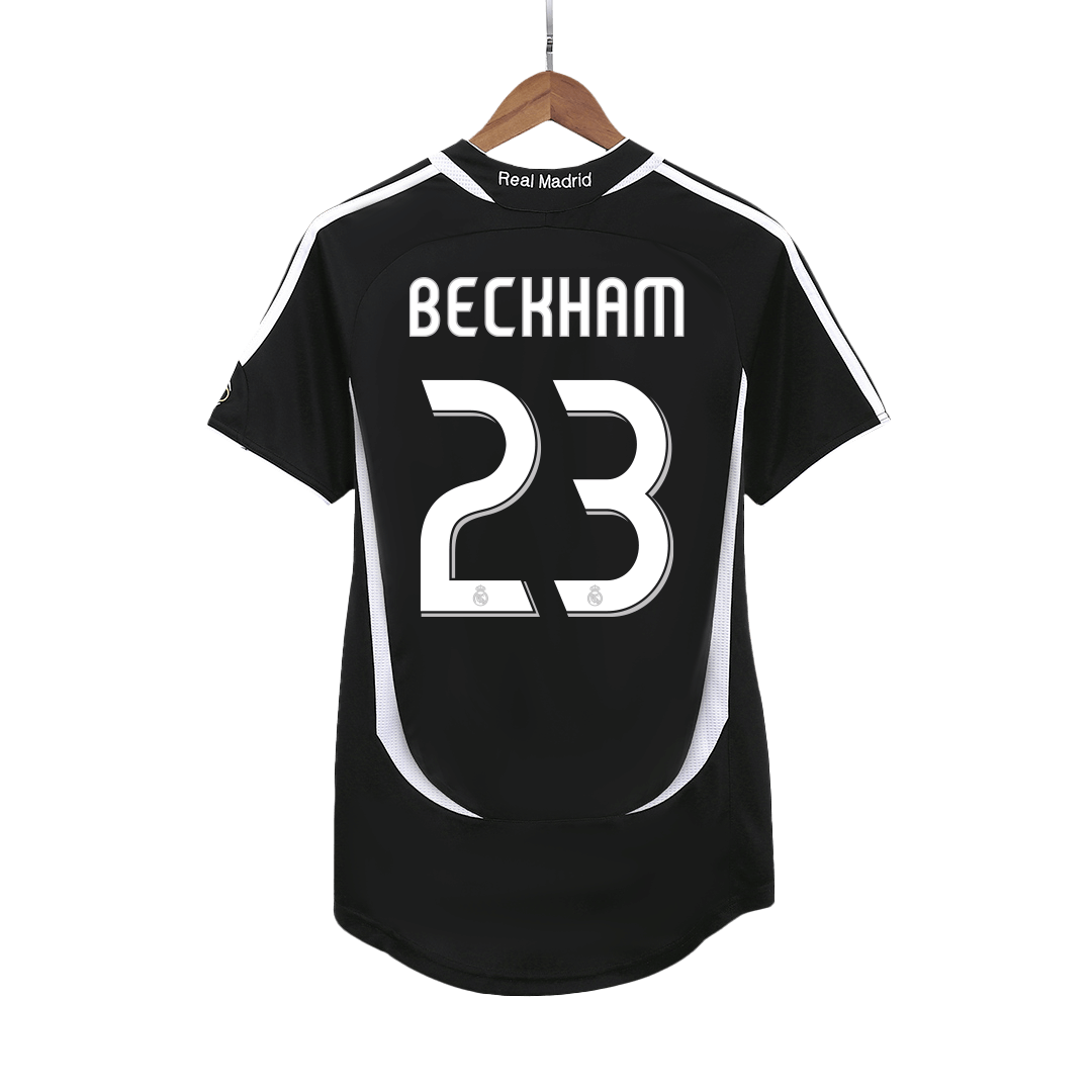 Real Madrid BECKHAM #23 Away Soccer Jersey Retro 2006/07