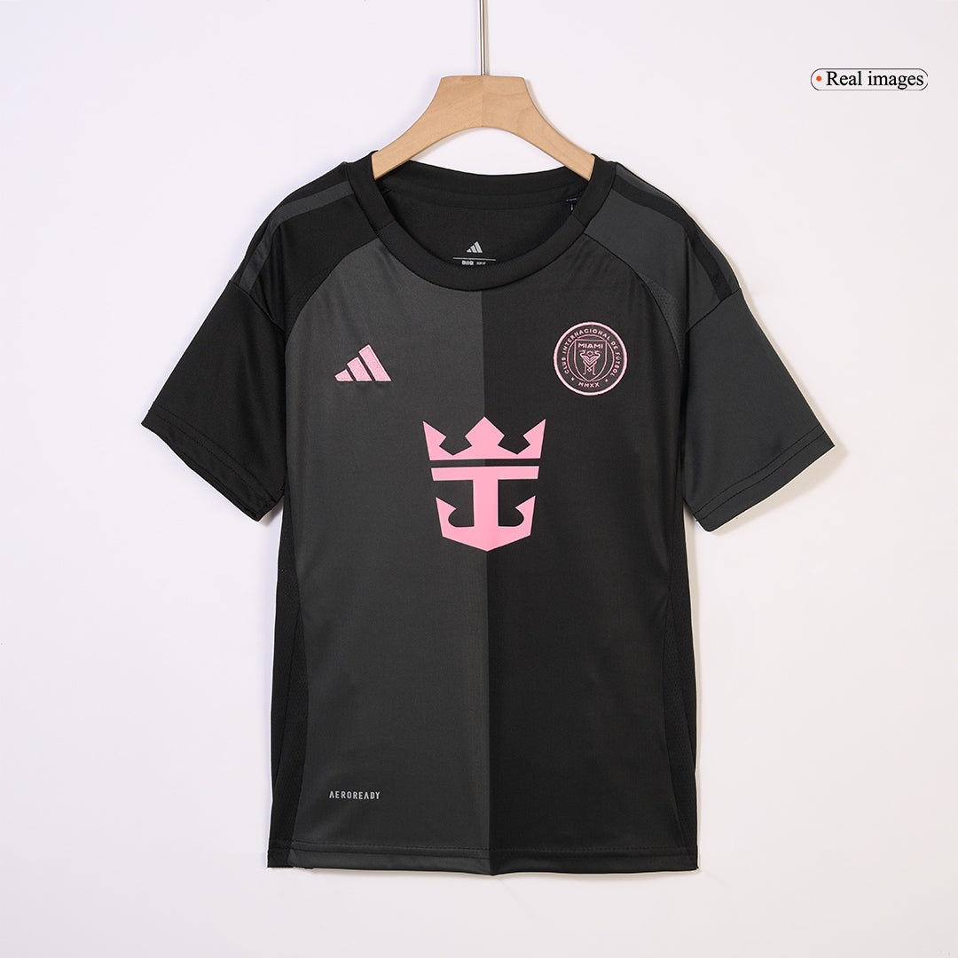 Maillot de football extérieur Inter Miami CF 2025 pour enfant (maillot + short)