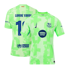 Barcelona LAMINE YAMAL #19 Third Away Soccer Jersey Authentic 2024/25- UCL（Spotify Logo Without Text）