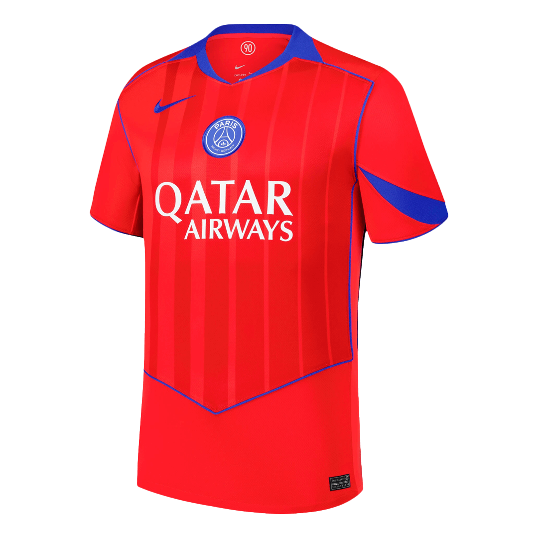 VITINHA #17 PSG Third Away Soccer Jersey 2025/26 Red