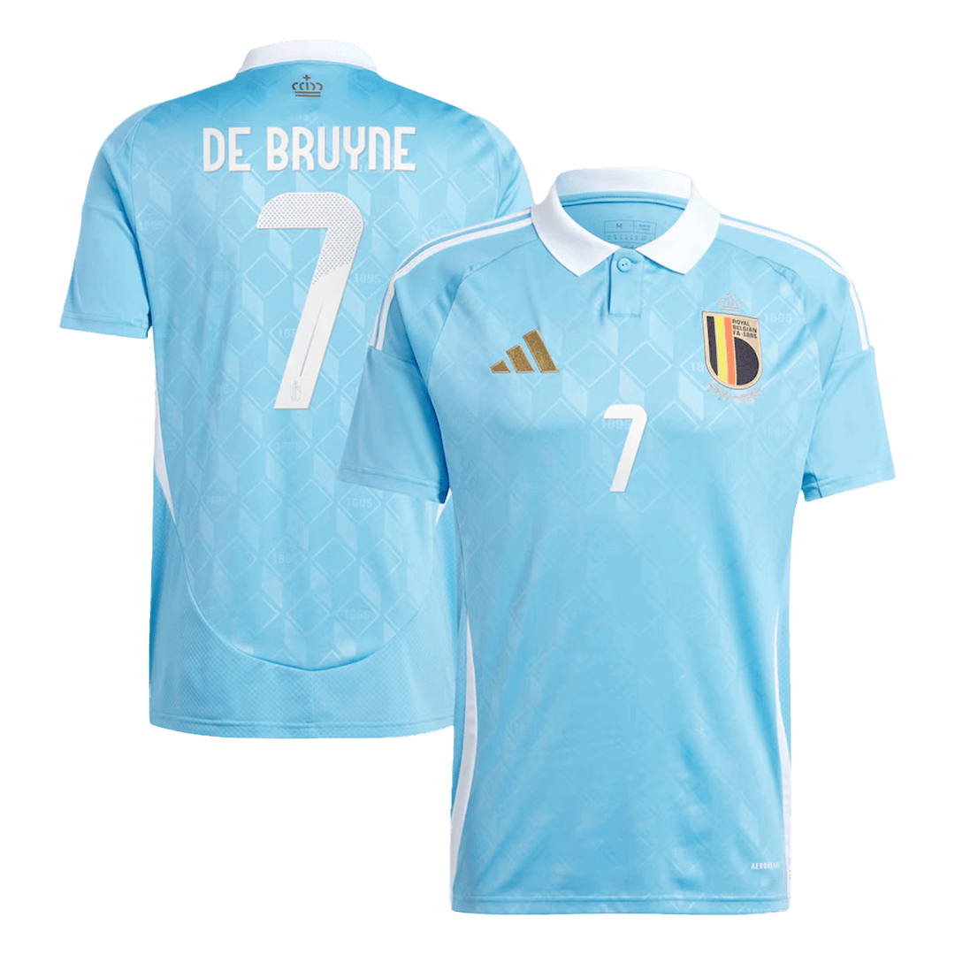Maillot Belgique DE BRUYNE #7 Extérieur EURO 2024