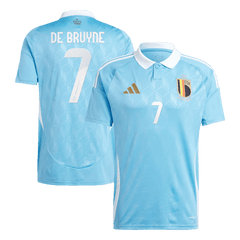 Maillot Belgique DE BRUYNE #7 Extérieur EURO 2024