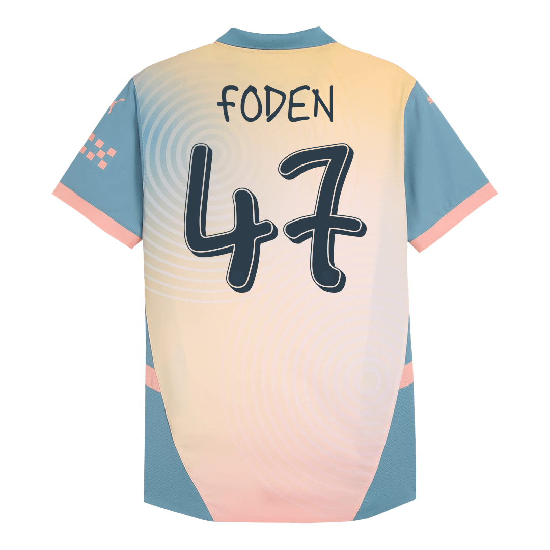 Maillot extérieur Manchester City FODEN #47, 4e maillot authentique 2024/25 - Definitely City