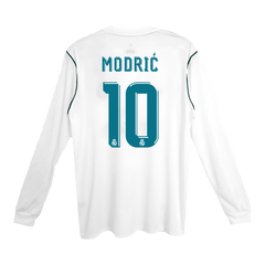 Real Madrid MODRIĆ #10 Home Fußballtrikot Retro 2017/18 – Langarm