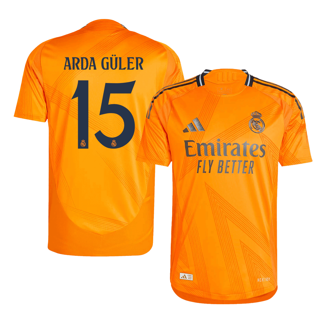 Real Madrid ARDA GÜLER #15 Away Soccer Jersey Authentic 2024/25