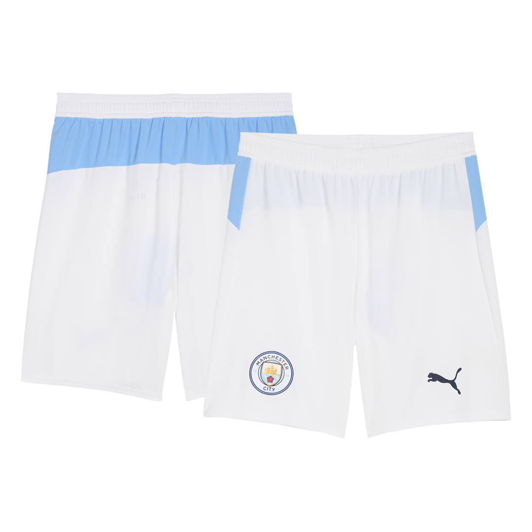 Manchester City Home Soccer Jersey Kit(Jersey+Shorts) 2025/26 Blue