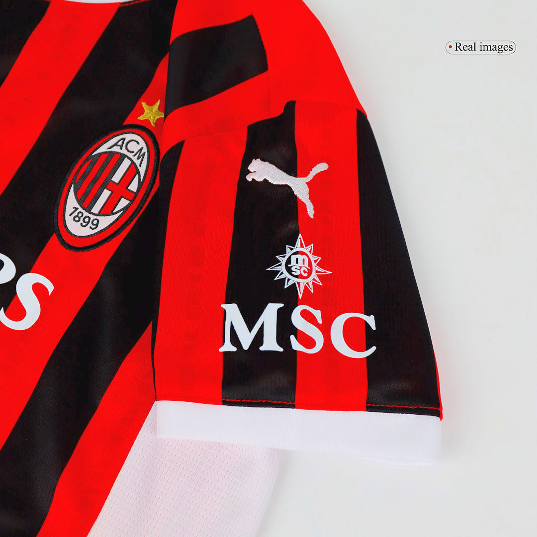 AC Milan Home Jersey Kit 2024/25 Kids(Jersey+Shorts)