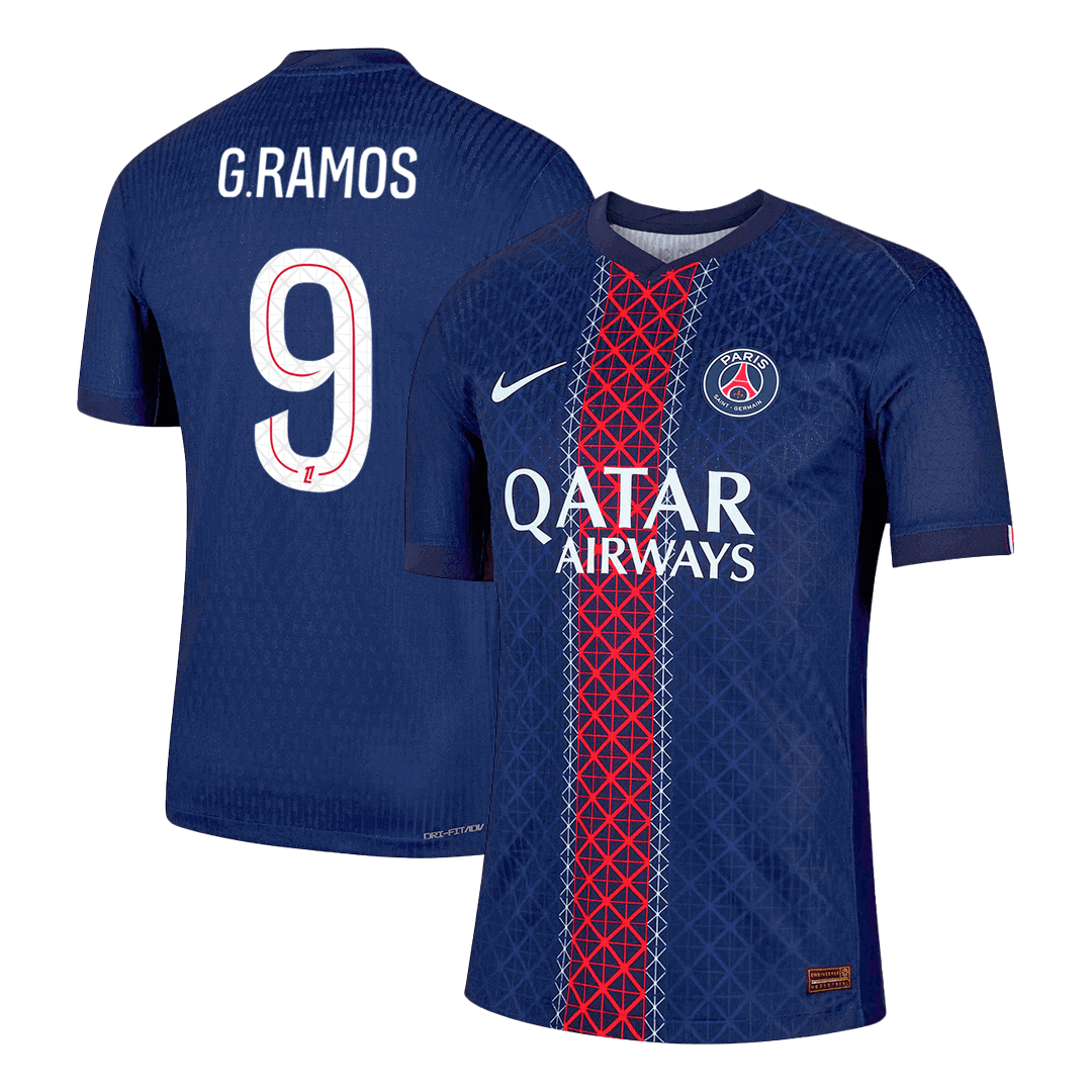 G.RAMOS #9 Authentic PSG Home Soccer Jersey 2025/26 Navy
