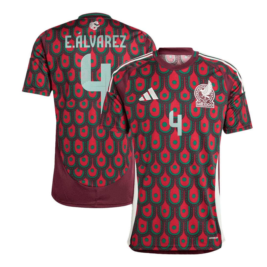 Maillot Mexique E.ÁLVAREZ #4 Domicile Copa America 2024 