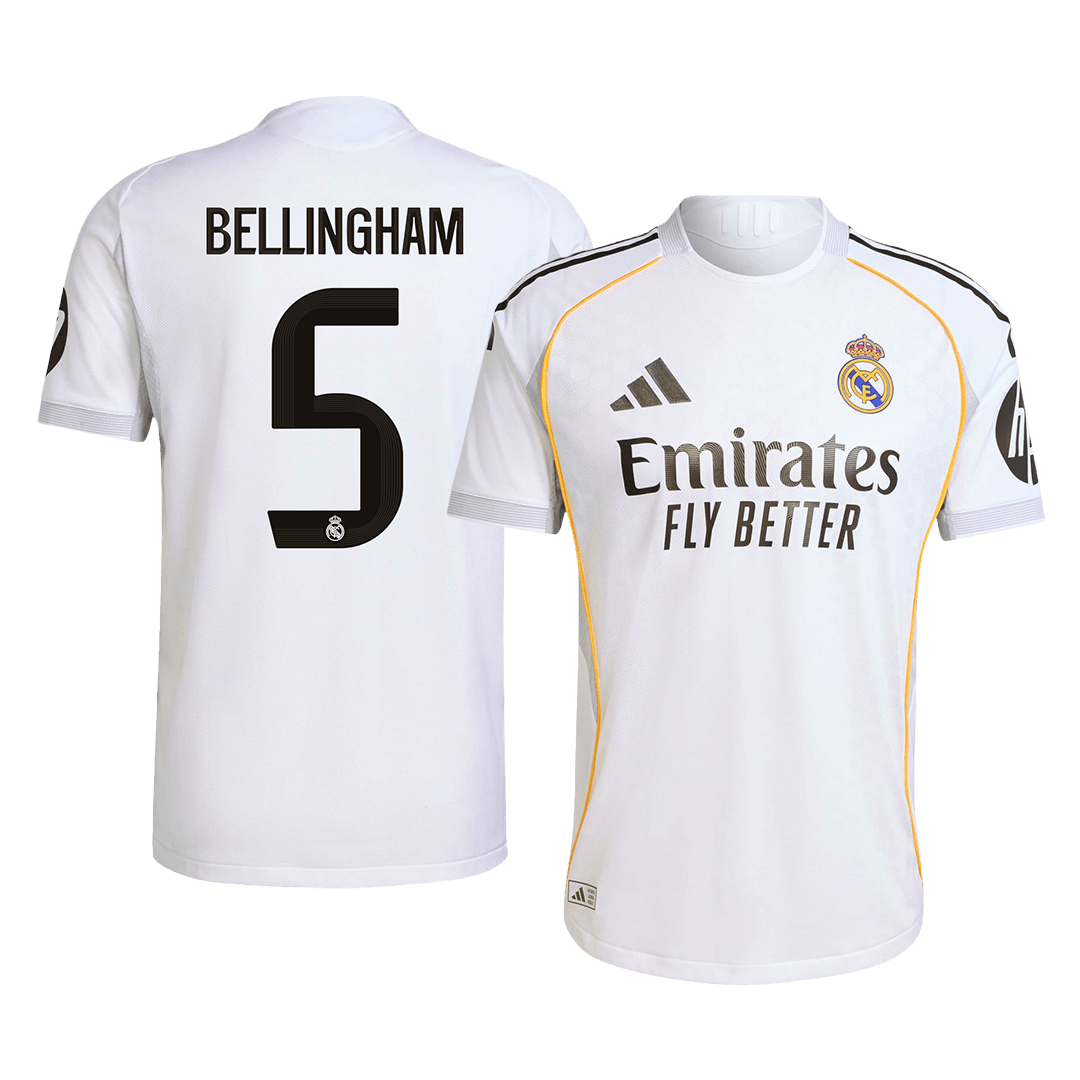 Real Madrid BELLINGHAM #5 Heim-Fußballtrikot Authentic 2025/26