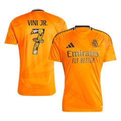 Real Madrid VINI JR. #7 Away Jersey  - Bear Champ Font