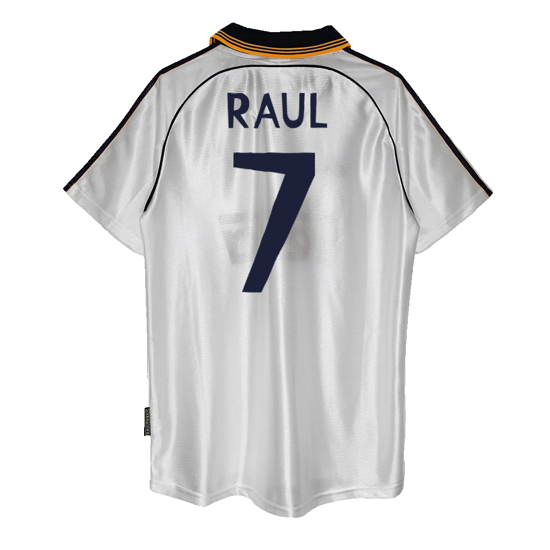 Real Madrid RAUL #7 Home Soccer Jersey Retro 1998/00