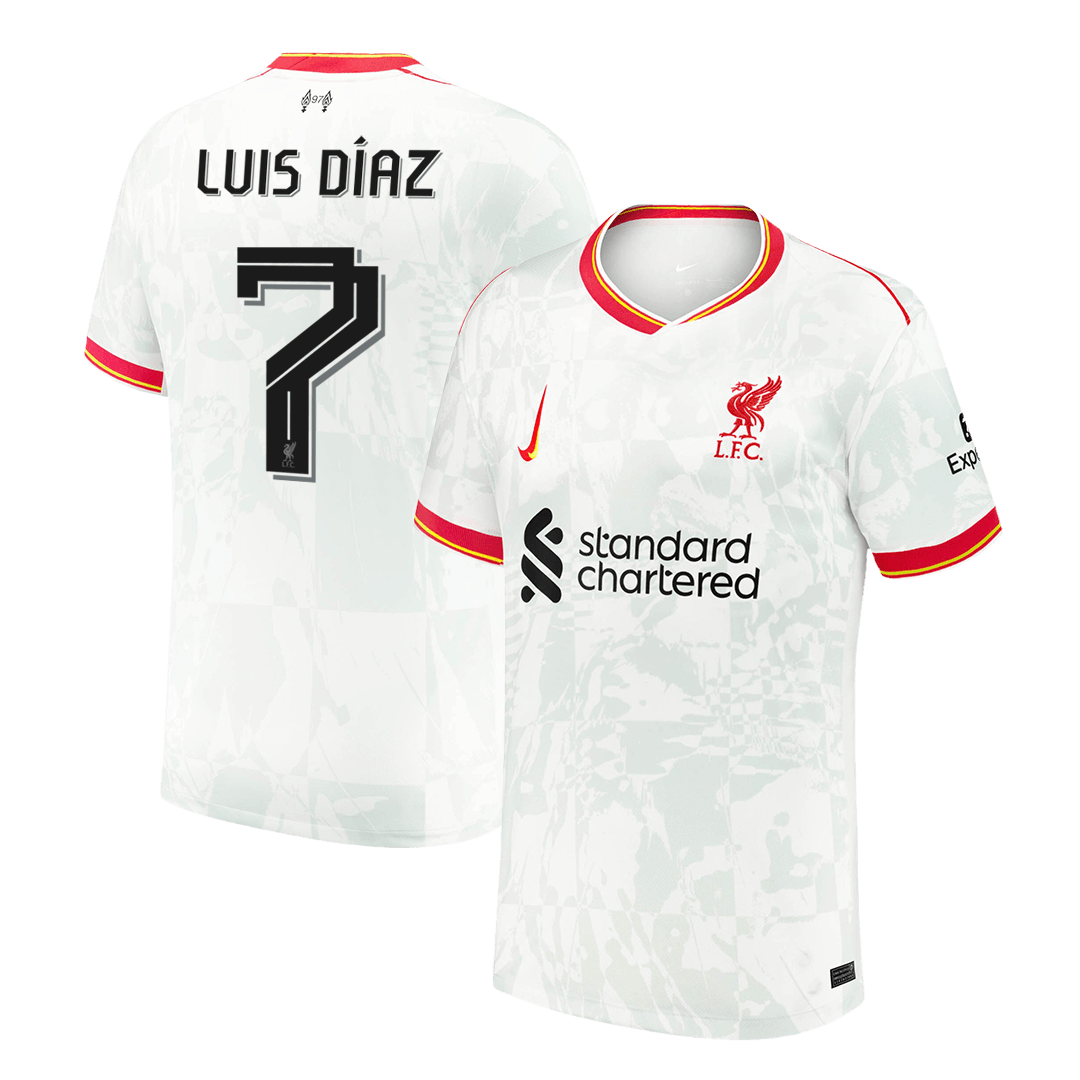 Liverpool LUIS DÍAZ #7 Third Away Soccer Jersey 2024/25 - UCL Edition