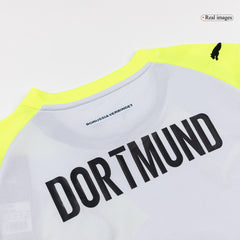 Borussia Dortmund Away Soccer Jersey Kit(Jersey+Shorts) 25/26 Gray