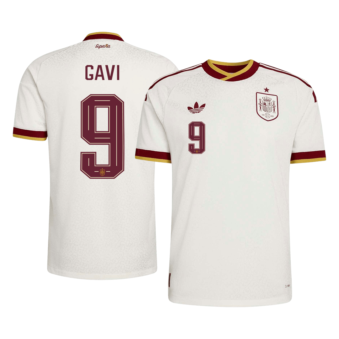 GAVI #9 Player Version Spain Away Soccer Jersey World Cup 2026 White