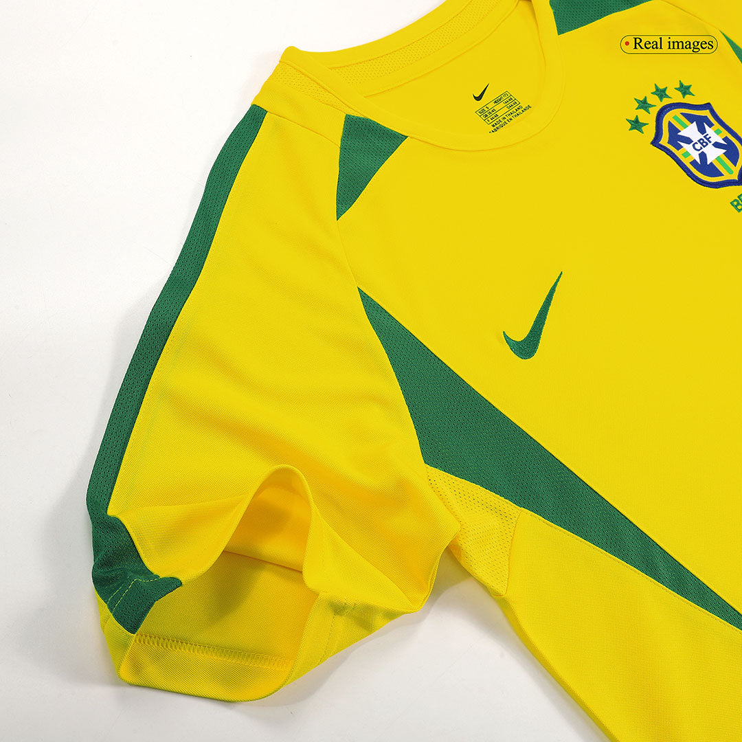 Brazil RONALDINHO #11 Home Soccer Jersey Retro 2002/03