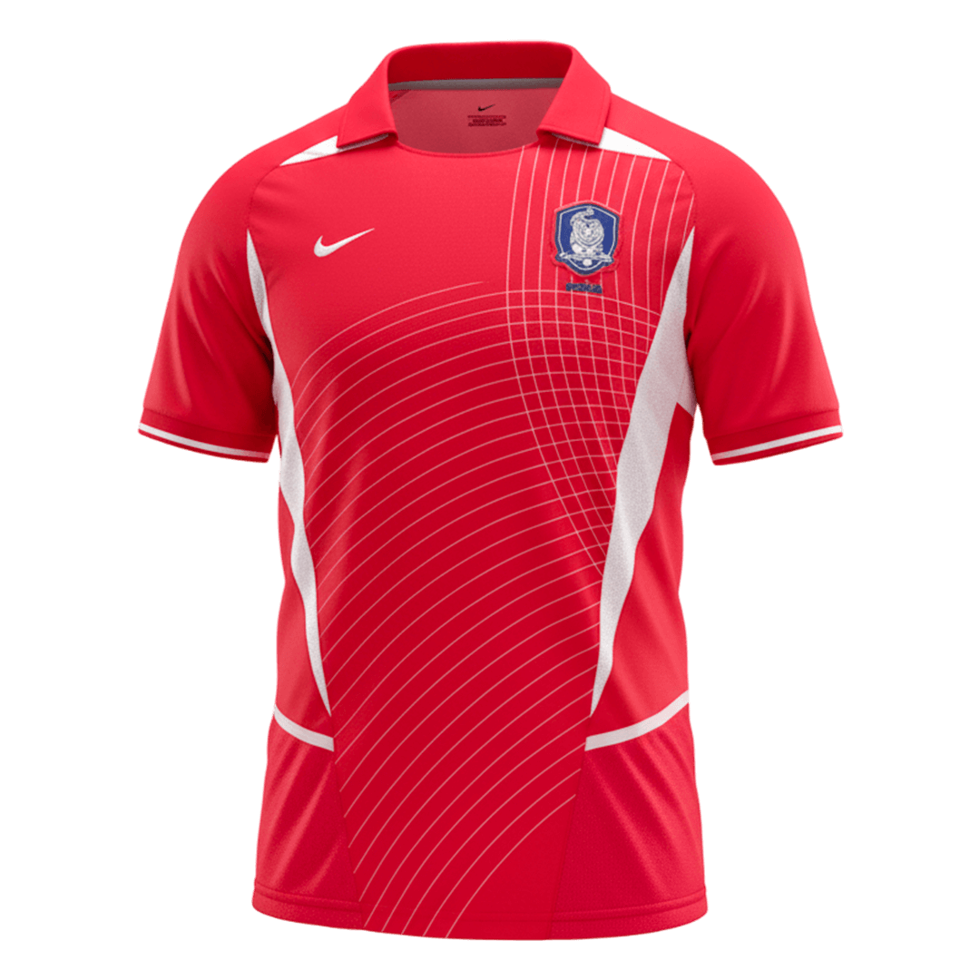 Retro 2002 South Korea Home Soccer Jersey Red