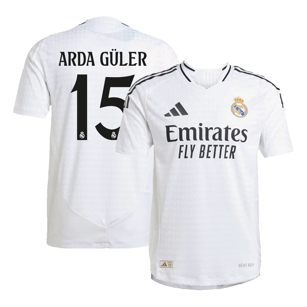 Real Madrid ARDA GÜLER #15 Home Jersey Authentic