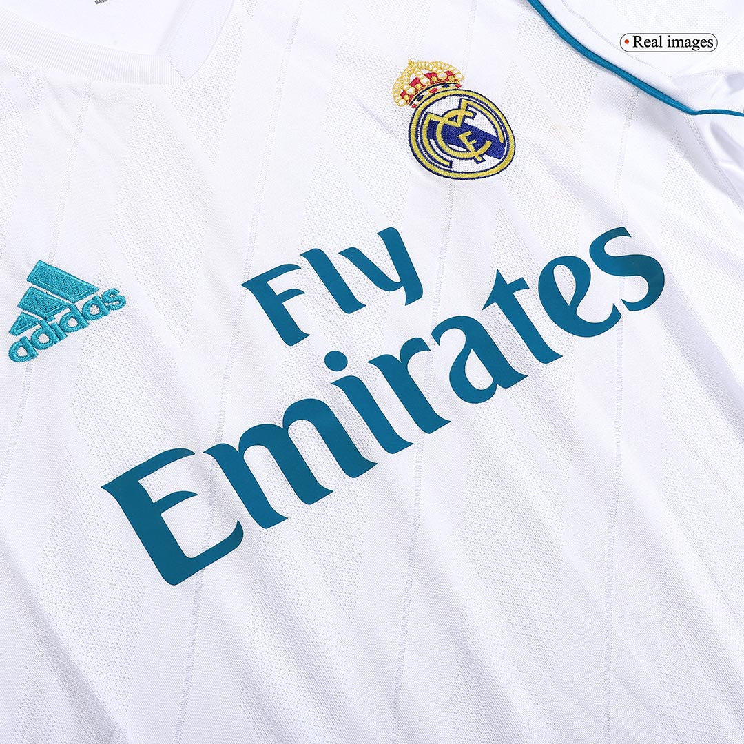 Maillot rétro blanc domicile Real Madrid 17/18 (version joueur) 
