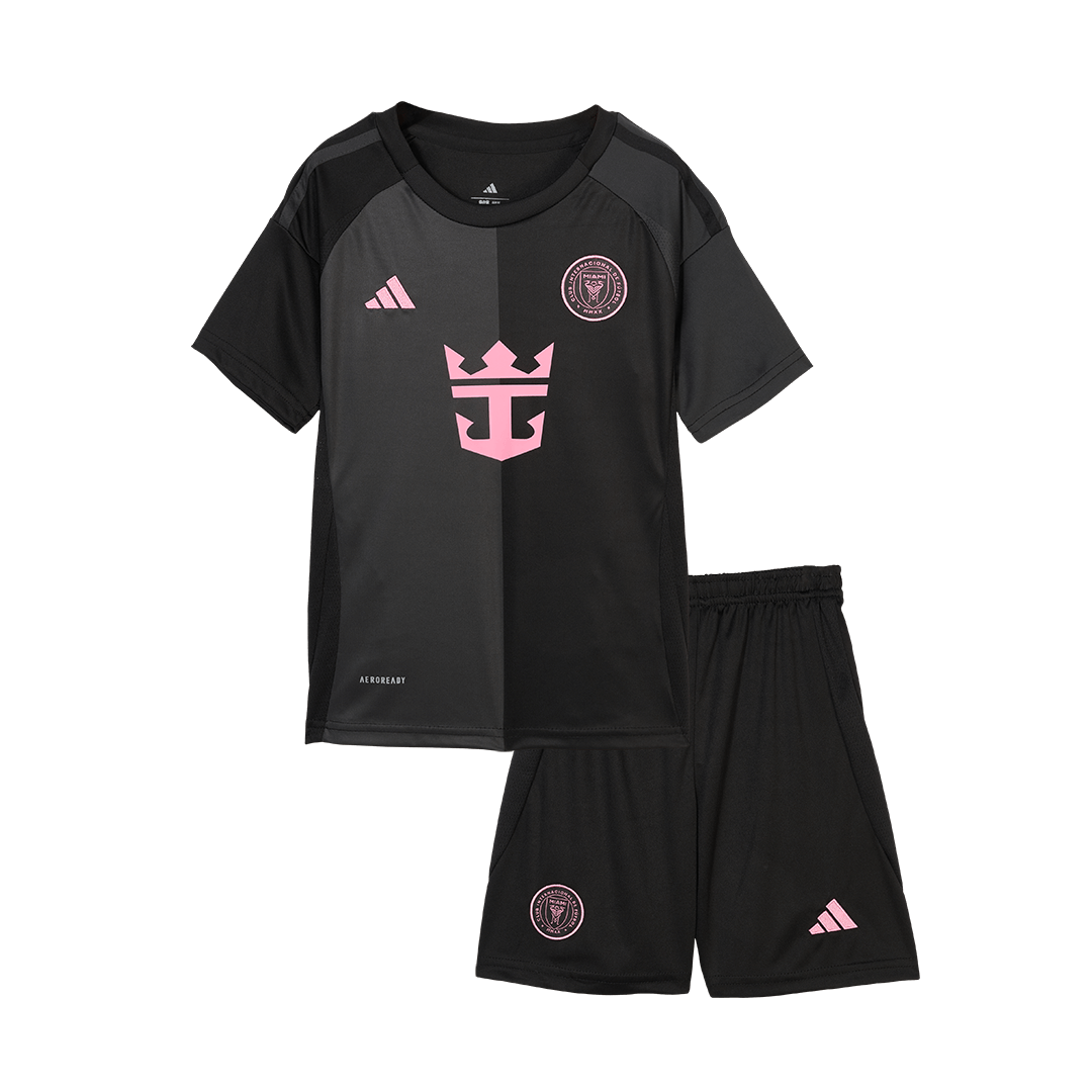 Maillot de football extérieur Inter Miami CF 2025 pour enfant (maillot + short)
