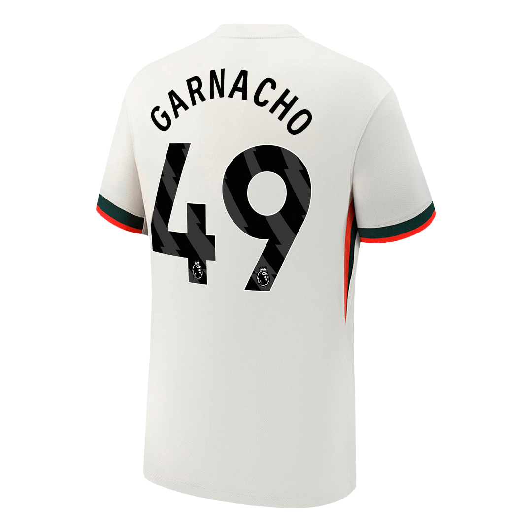 GARNACHO #49 Chelsea Away Soccer Jersey 2025/26 White