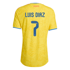 LUIS DíAZ #7 Player Version Colombia Home Soccer Jersey World Cup 2026 Yellow