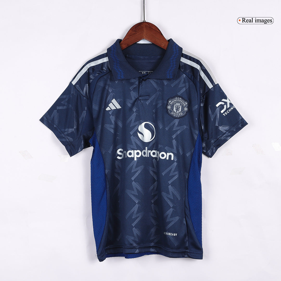 Manchester United Away Jersey Kit 2024/25 Kids(Jersey+Shorts)