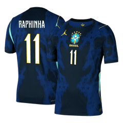 RAPHINHA #11 Player Version Brazil Away Soccer Jersey World Cup 2026 Navy