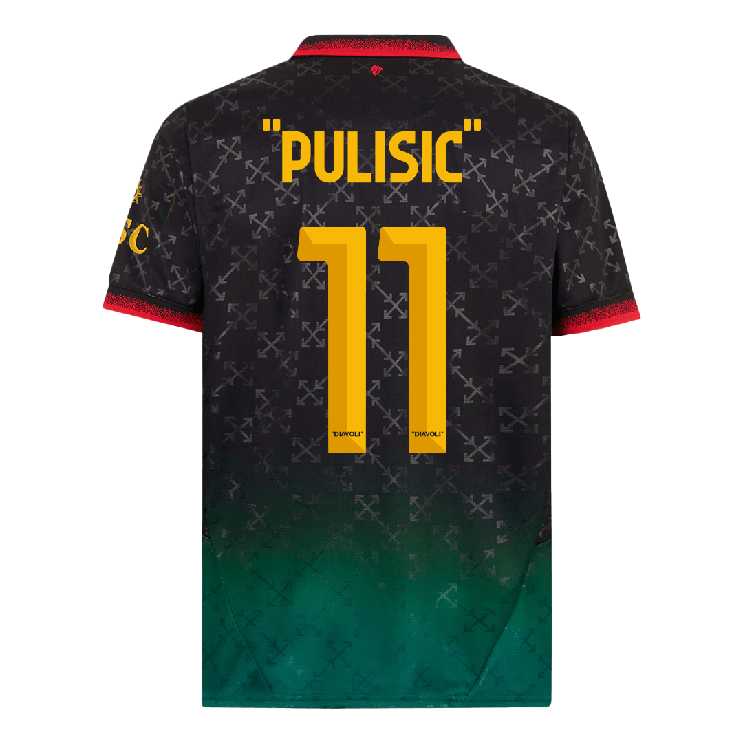 Maillot extérieur AC Milan « PULISIC » n° 11, quatrième édition 2024/25