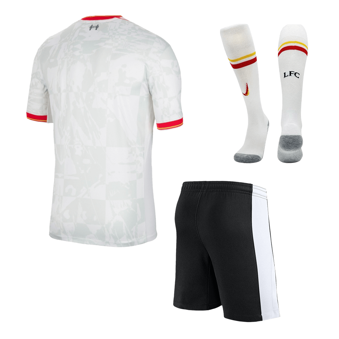 Liverpool Auswärts-Fußballtrikot 2024/25 (Trikot + Shorts + Socken)