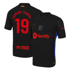Barcelona LAMINE YAMAL #19 Away Soccer Jersey Authentic 2024/25