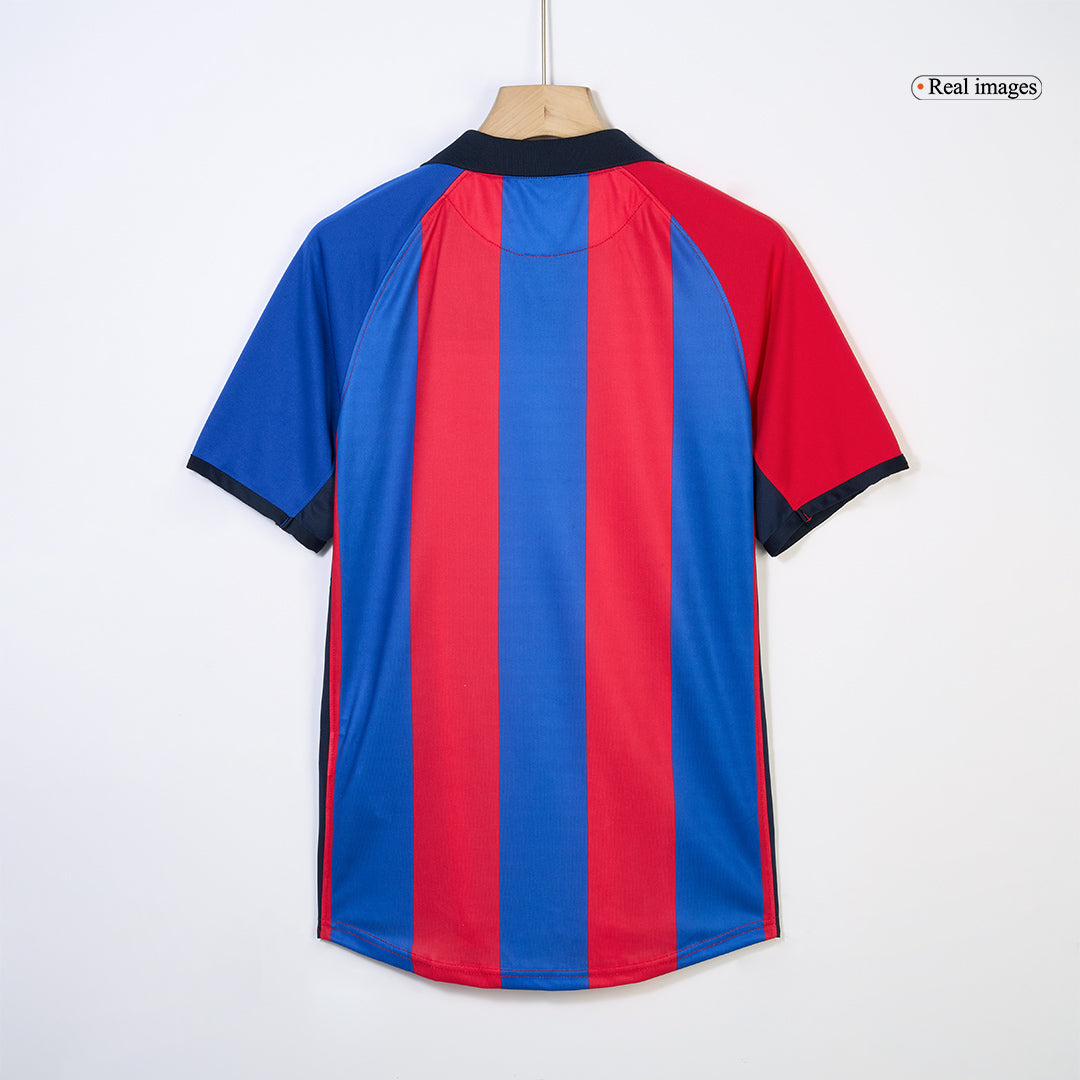 Barcelona XAVI #6 Home Soccer Jersey Retro 2001/02