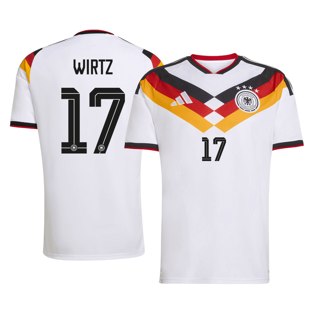 WIRTZ #17 Germany Home Soccer Jersey World Cup 2026 White