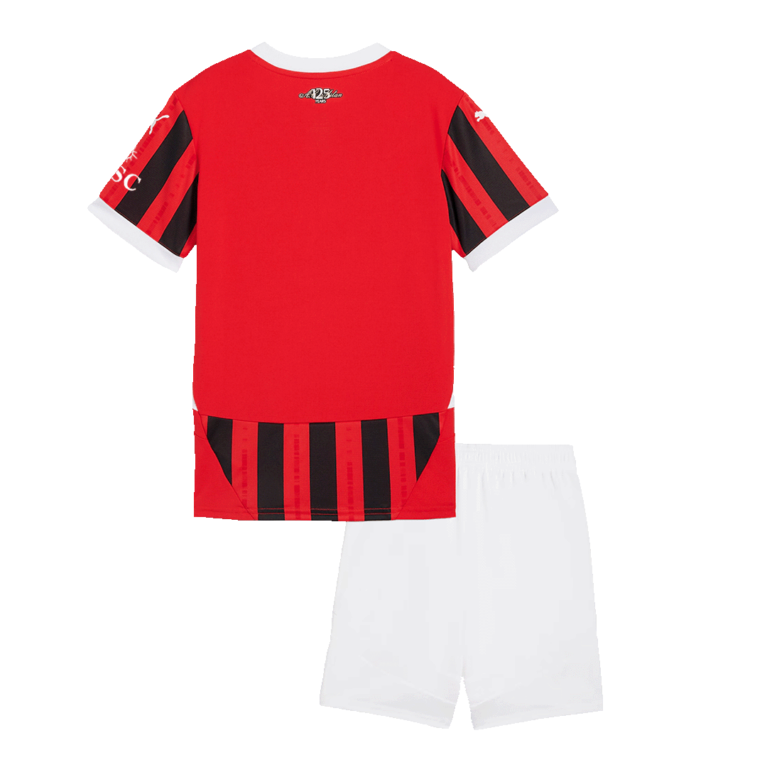 AC Milan Home Jersey Kit 2024/25 Kids(Jersey+Shorts)